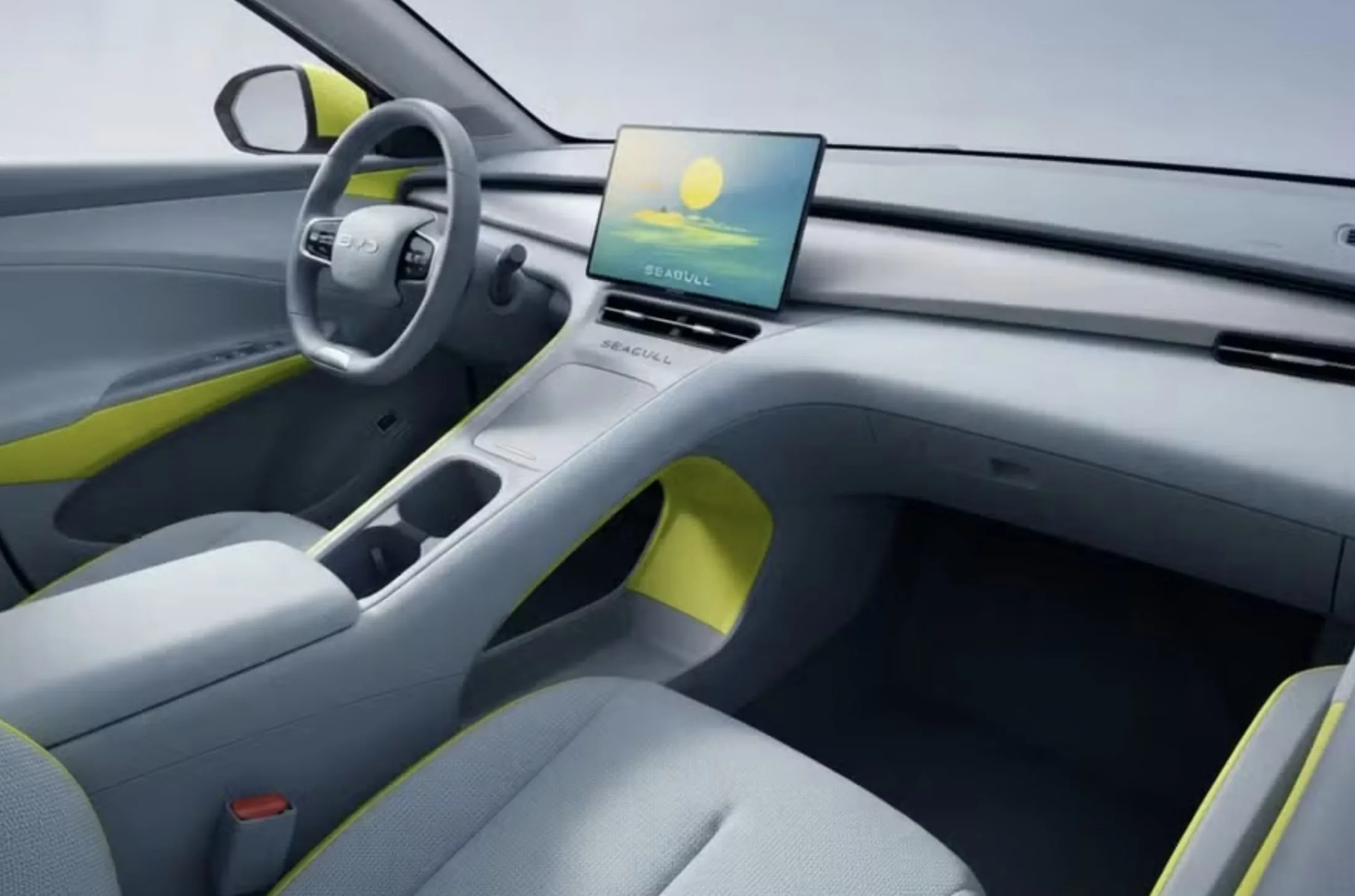 A BYD removeu a tela mais importante do Dolphin Mini na nova geração.