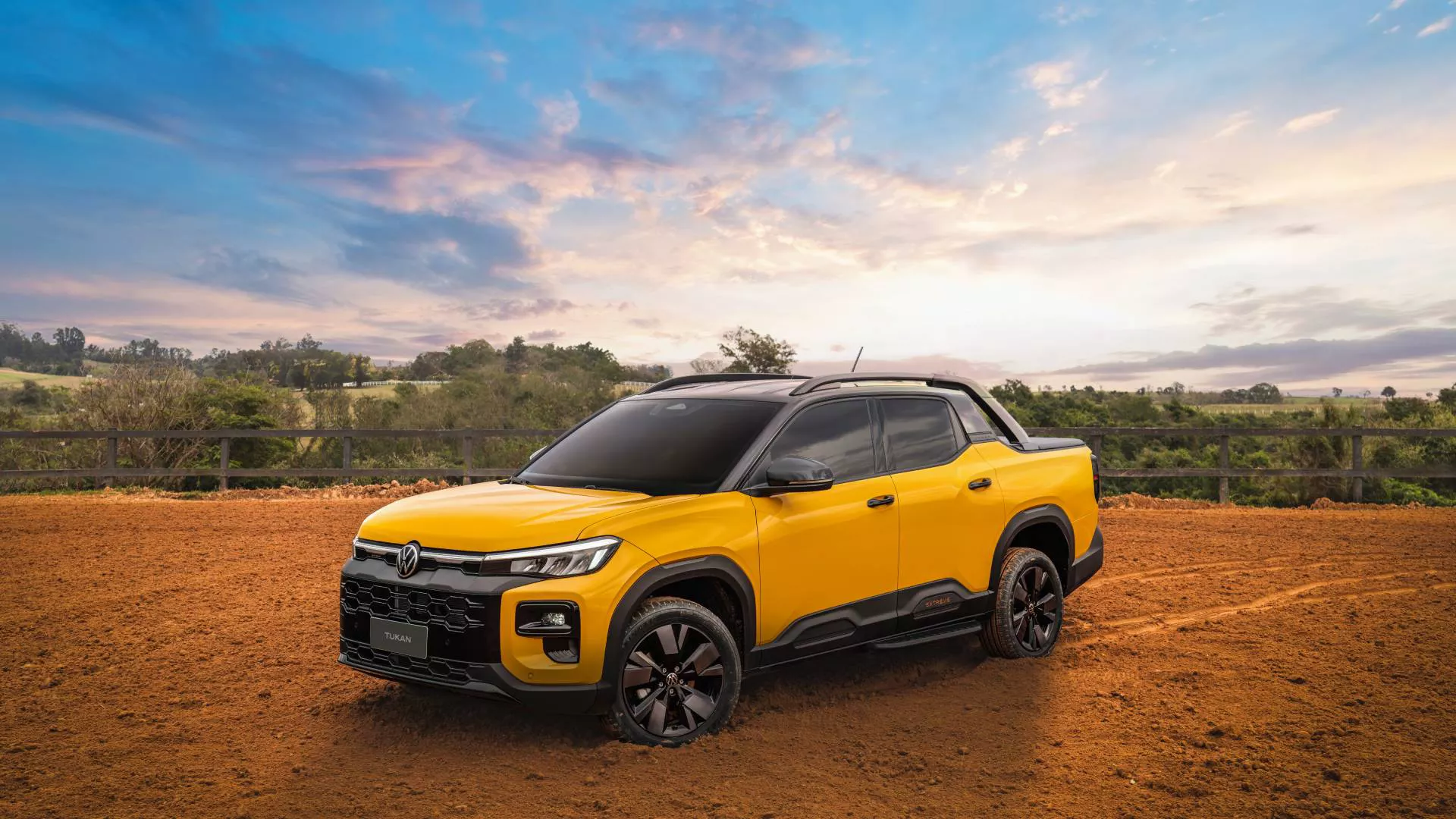 A Volkswagen Tukan 2027 chega no primeiro semestre para ocupar um espaço maior que o da Saveiro e enfrentar de perto Fiat Strada e Chevrolet Montana no Brasil inteiro.