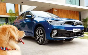 Volkswagen Virtus 2027 voltará a São Bernardo do Campo e terá câmbio automático Aisin de oito marchas nas versões 200 TSI, enquanto o TSI manual seguirá com cinco marchas