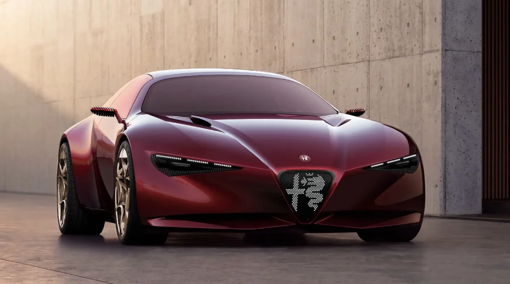 Debaixo do capô está o conhecido V6 2.9 biturbo dos Giulia e Stelvio Quadrifoglio. A potência do conceito ainda não foi divulgada.